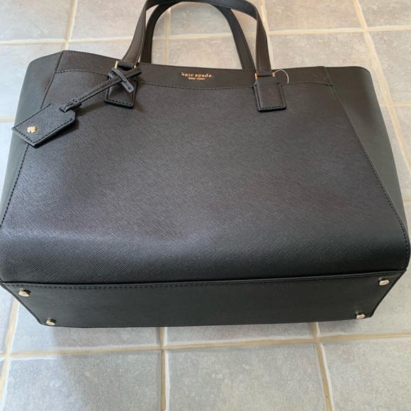 KATE SPADE NEW YORK BLACK BAG CAMERON LAPTOP TOTE - Picture 7 of 8